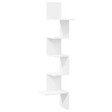 vidaXL Hoekwandschap 32x32x127,5 cm bewerkt hout wit