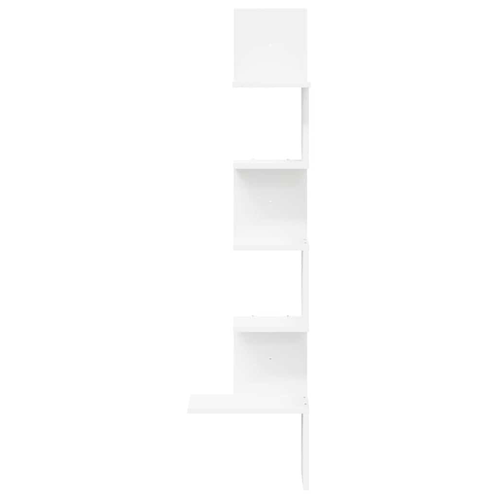 vidaXL Hoekwandschap 32x32x127,5 cm bewerkt hout wit