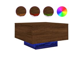 Salontafel met LED-verlichting - Bruin Eikenkleur - 40% Korting