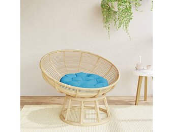 vidaXL Kussen rond Ø 60x11 cm oxford stof lichtblauw
