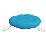 vidaXL Kussen rond Ø 60x11 cm oxford stof lichtblauw