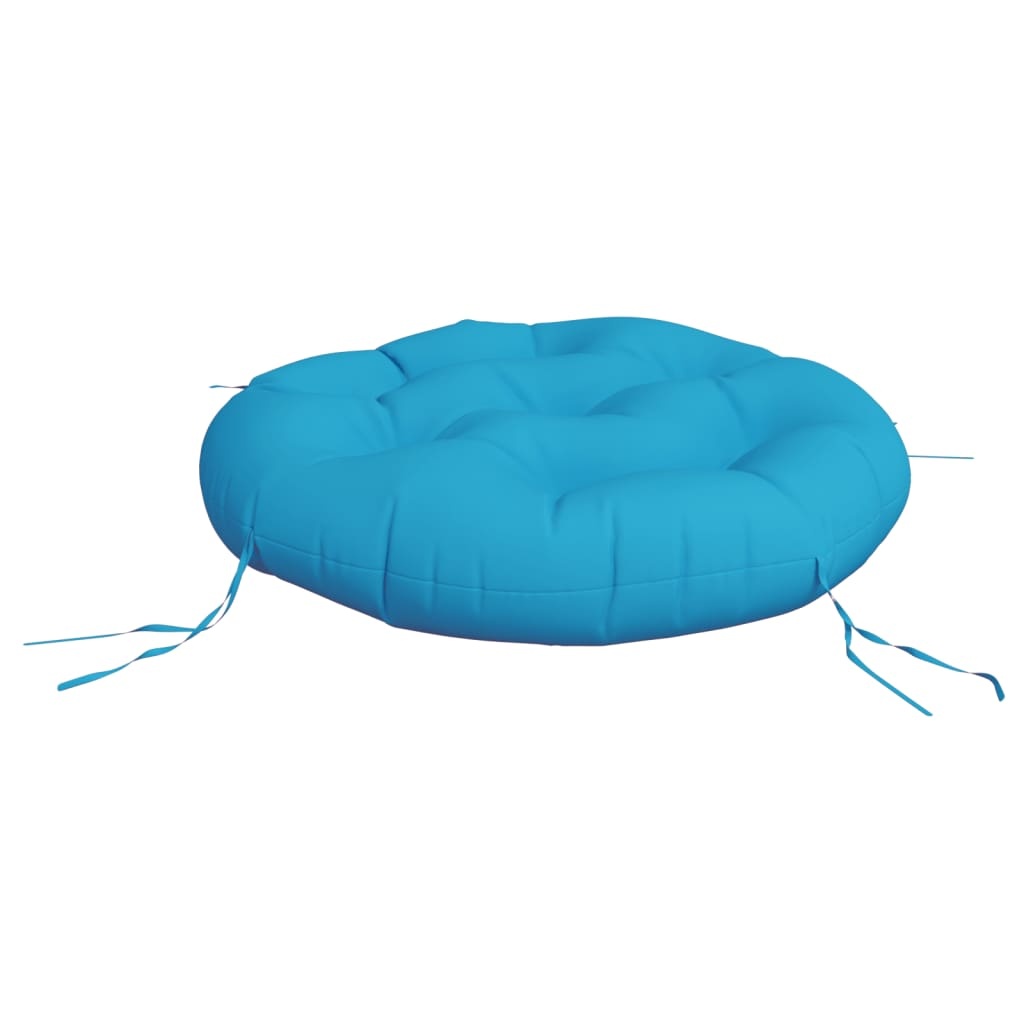 vidaXL Kussen rond Ø 60x11 cm oxford stof lichtblauw