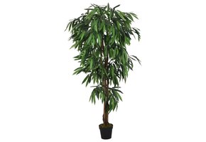 Kunst Mango Boom 150cm Groen met 600 Bladeren - 53% Korting!