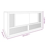 vidaXL Terrarium 80x40x40 cm bewerkt hout