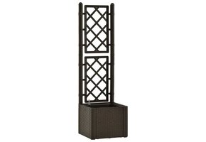 Plantenbak met Latwerk en Zelfbewatering - Mokka (40% Korting)