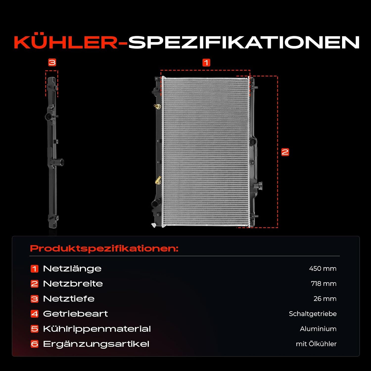 Frankberg Koeler Waterkoeler Motor Koeler Koelsysteem Koelmiddel Koeler Koeler Transmissie-Olie Koeler Motoroliekoeler Replace# 1640028100