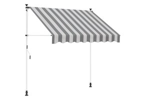 Uitschuifbare Luifel Antraciet/Wit 150 cm - 34% Korting