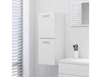 vidaXL Badkamerkast 30x30x80 cm bewerkt hout wit
