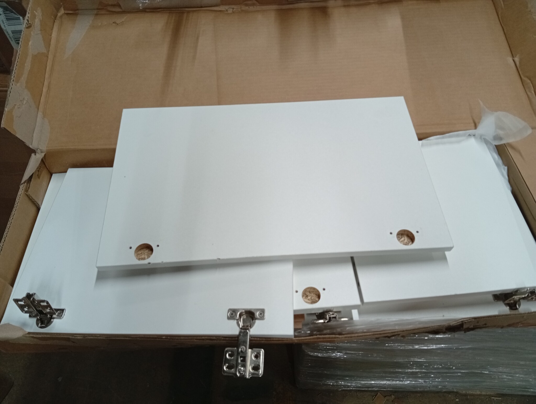 vidaXL Badkamerkast 30x30x80 cm bewerkt hout wit