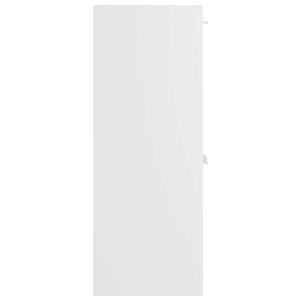 vidaXL Badkamerkast 30x30x80 cm bewerkt hout wit
