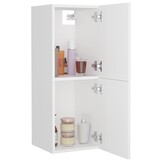 vidaXL Badkamerkast 30x30x80 cm bewerkt hout wit