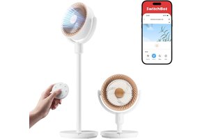 Slimme Vloerventilator Wit - Stil (22 dB) & RGB - 34% Korting