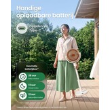 SwitchBot Slimme Vloerventilator met RGB-verlichting, Wit, in hoogte verstelbaar