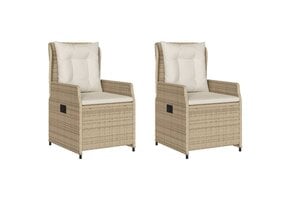 VidaXL Tuinstoelen (2 st.) Beige Poly Rattan - 30% Korting