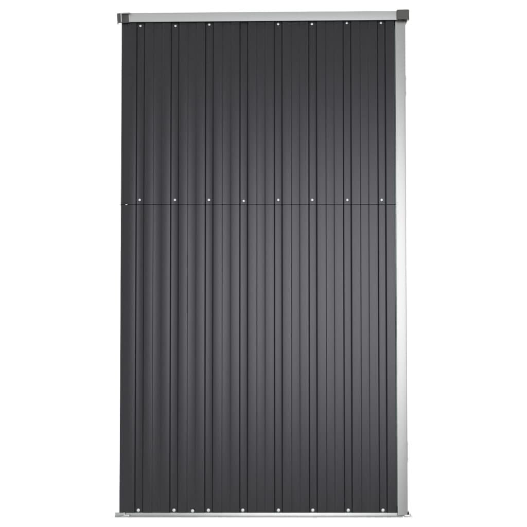 vidaXL Tuinschuur Gegalvaniseerd Staal 225x89x161 cm Antraciet - 35% Korting!