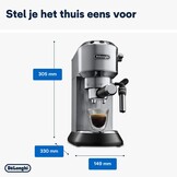 De'Longhi Dedica Style EC685M Espressomachine - Zwart - 15 bar
