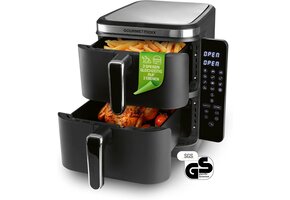Verticale Heteluchtfriteuse Zwart 10L - 4 Gerechten Tegelijk - 35% Korting