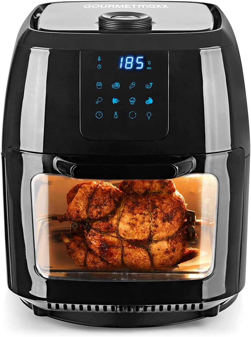 GOURMETmaxx FryUp Verticale Heteluchtfriteuse 10 Liter - Zwart