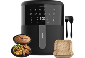 Heteluchtfriteuse 6L 1700W Zwart met Accessoires | 53% Korting