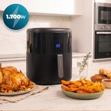 Cecotec Cecofry Bombastik 6000 Heteluchtfriteuse - 6 Liter - 1700W - Zwart - Inclusief Siliconen Accessoireset