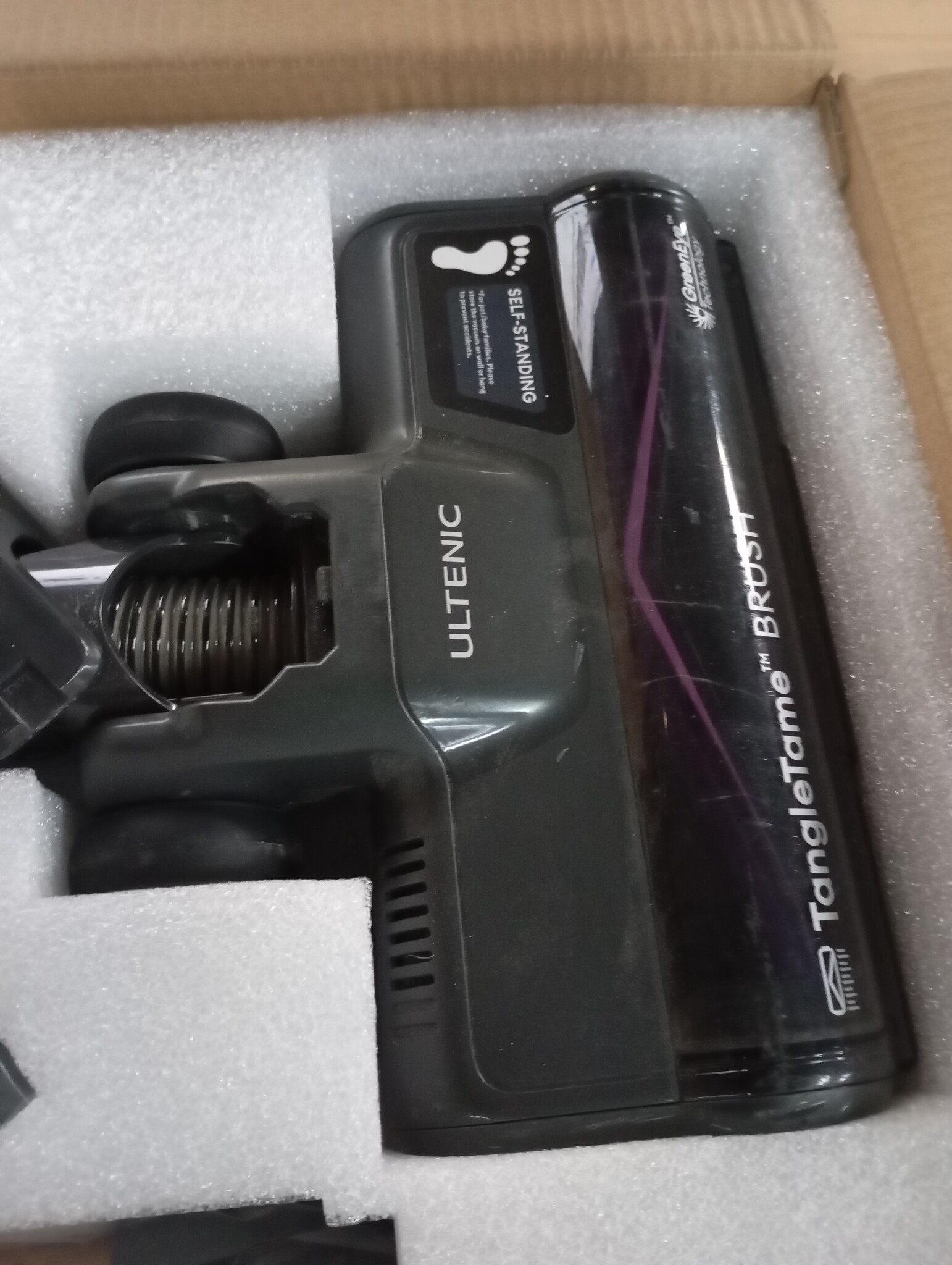Ultenic U20 Stofzuiger, 55 kPa/60 min, GreenEye-technologie, Opvouwbare Buis, TangleTame Vloerborstel, Champagne met Paarse Accent, Krachtig voor Huisdierenhaar, Harde Vloeren en Auto's
