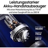 Samsung Bespoke AI Jet PetPRO Steelstofzuiger - 280 W - Pebble Gray