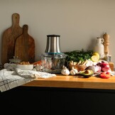 Cecotec Hakmolen ChopBeat 2000 Vindaloo Glass, 500W Vermogen, Hakt, Snijdt en Maalt, Roestvrijstalen Mes met 4 Bladen, 2 Snelheden, Glazen Kom van 500g