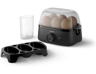 Philips Eierkoker 3000 Series HD9137/90 - Voor 6 eieren - Zwart