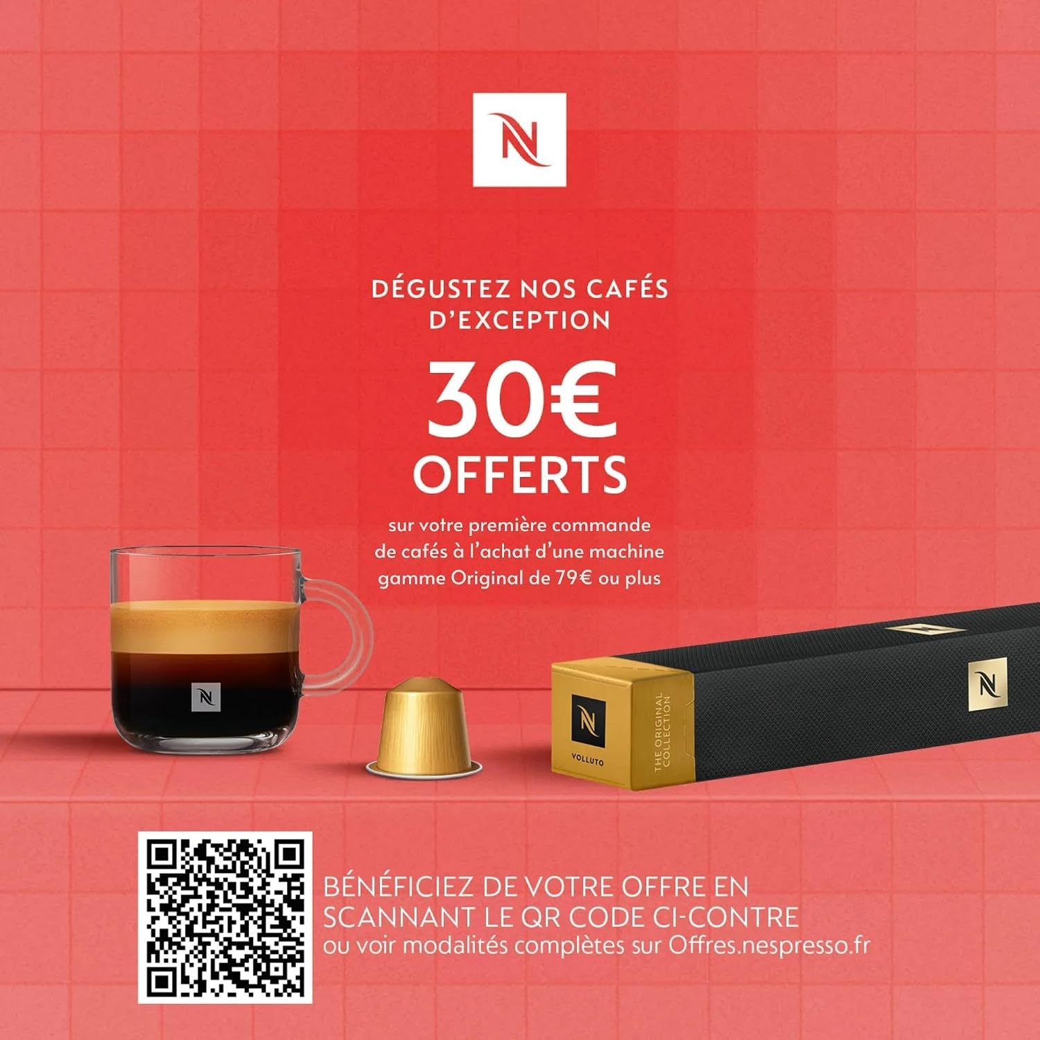Nespresso Krups Inissia Capsulemachine - Rood