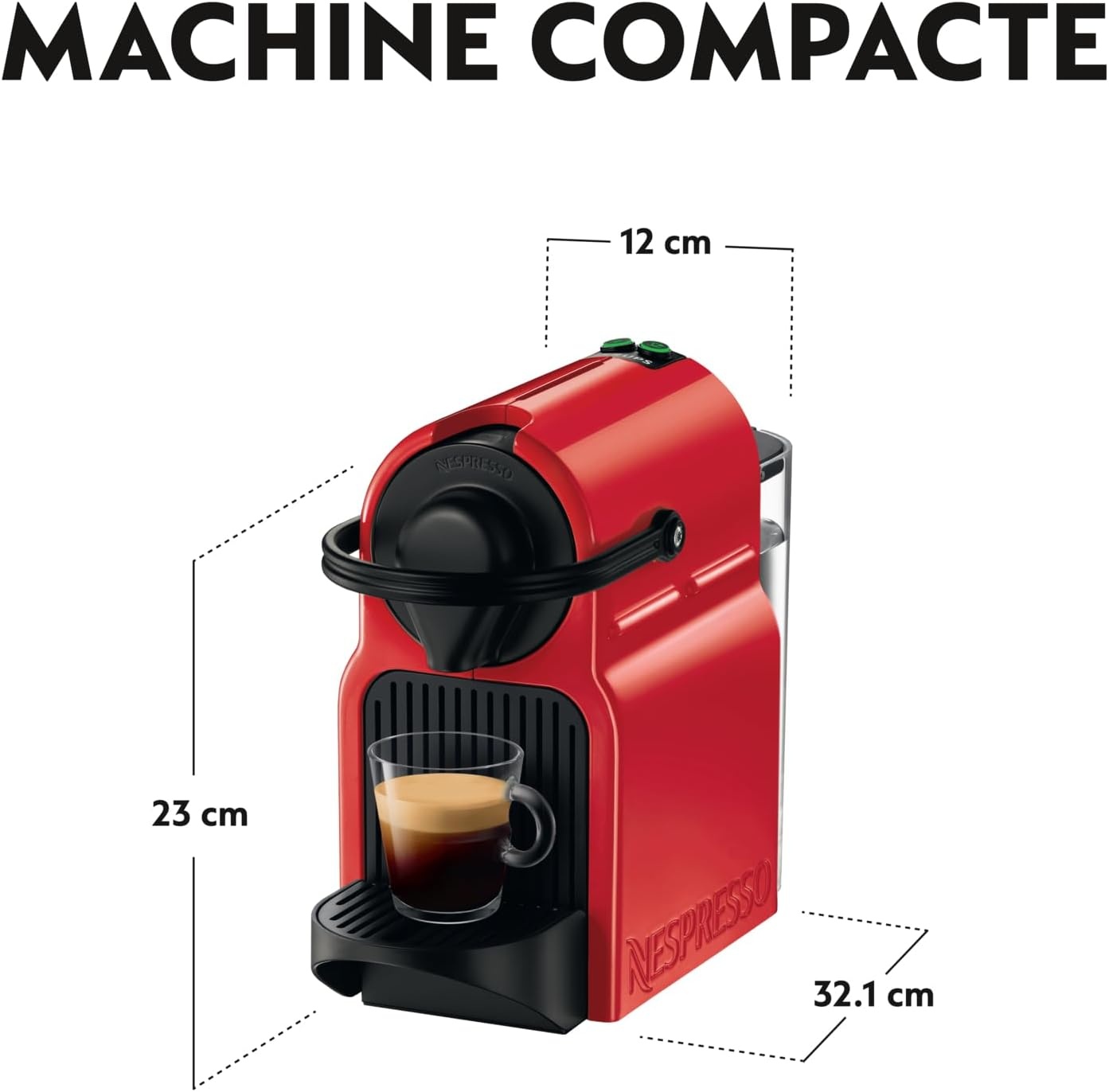 Nespresso Krups Inissia Capsulemachine - Rood