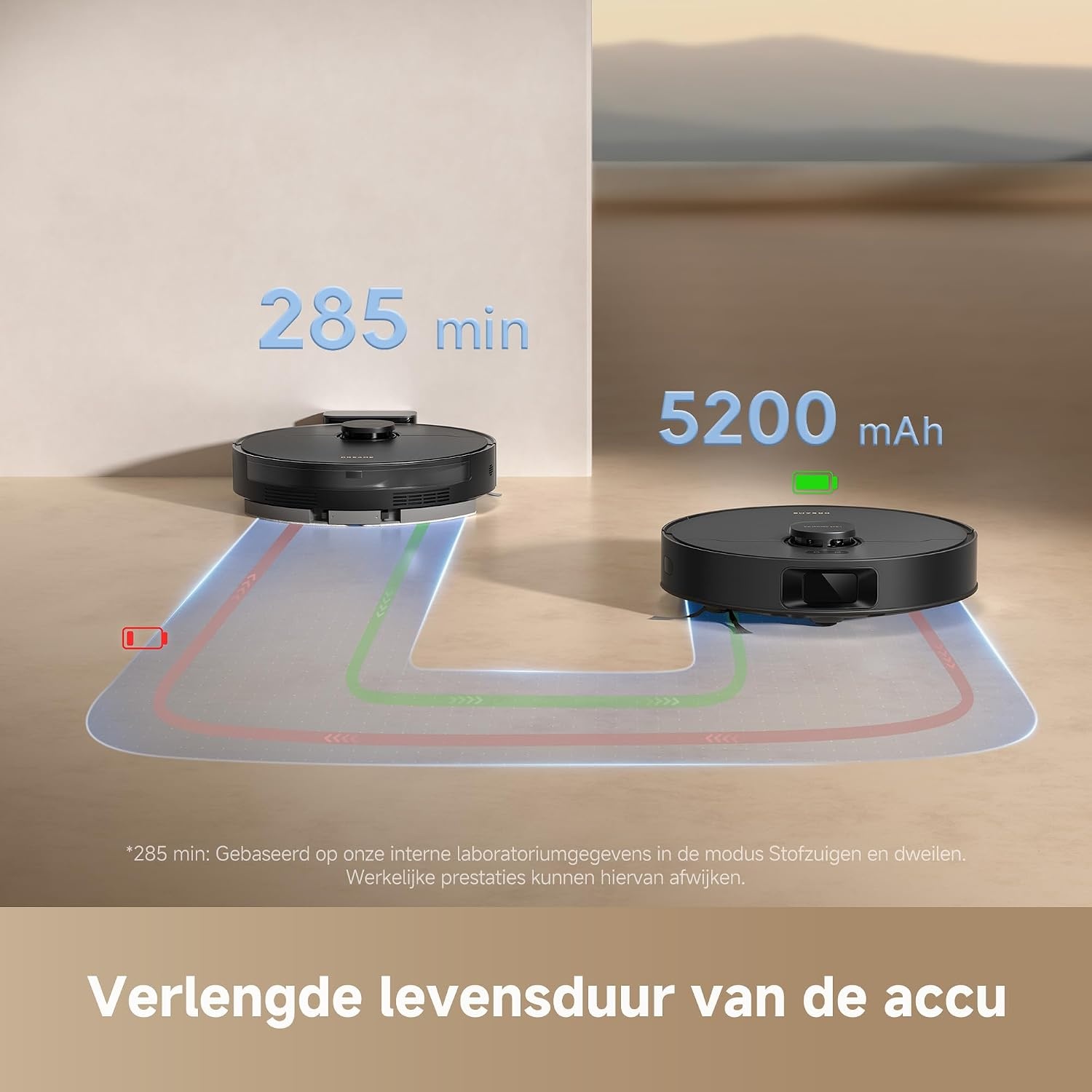 DREAME D20 robotstofzuiger, 13.000 Pa, DuoBrush voor dierenhaar