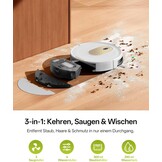 Vexilar Cleanova W8 Saugroboter - Witte Robotstofzuiger met Wischfunctie - 5000 Pa