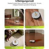 Vexilar Cleanova W8 Saugroboter - Witte Robotstofzuiger met Wischfunctie - 5000 Pa