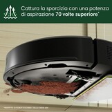 iRobot Roomba® 105 Combo Robotstofzuiger met Dweilfunctie - 7000 Pa Zuigkracht - LiDAR-navigatie - Tapijtdetectie - Schoonmaak- en vermijdzones - 4 Zuigniveaus - Ideaal voor huisdieren - Zwart (Y3110)
