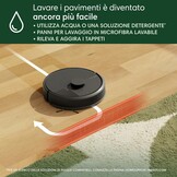 iRobot Roomba® 105 Combo Robotstofzuiger met Dweilfunctie - 7000 Pa Zuigkracht - LiDAR-navigatie - Tapijtdetectie - Schoonmaak- en vermijdzones - 4 Zuigniveaus - Ideaal voor huisdieren - Zwart (Y3110)