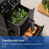 Philips Dubbele Airfryer 4000 10L - 2 maaltijden met RapidAir