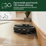 iRobot Roomba® Plus 505 Combo + AutoWash Dock Robotstofzuiger met Dweilfunctie - Multifunctioneel Dock - DualClean Dweilpads met PerfectEdge - Verwarmd Pad Drogen - ClearView Pro LiDAR - Zwart (N1850)