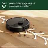 iRobot Roomba® Plus 505 Combo + AutoWash Dock Robotstofzuiger met Dweilfunctie - Multifunctioneel Dock - DualClean Dweilpads met PerfectEdge - Verwarmd Pad Drogen - ClearView Pro LiDAR - Zwart (N1850)