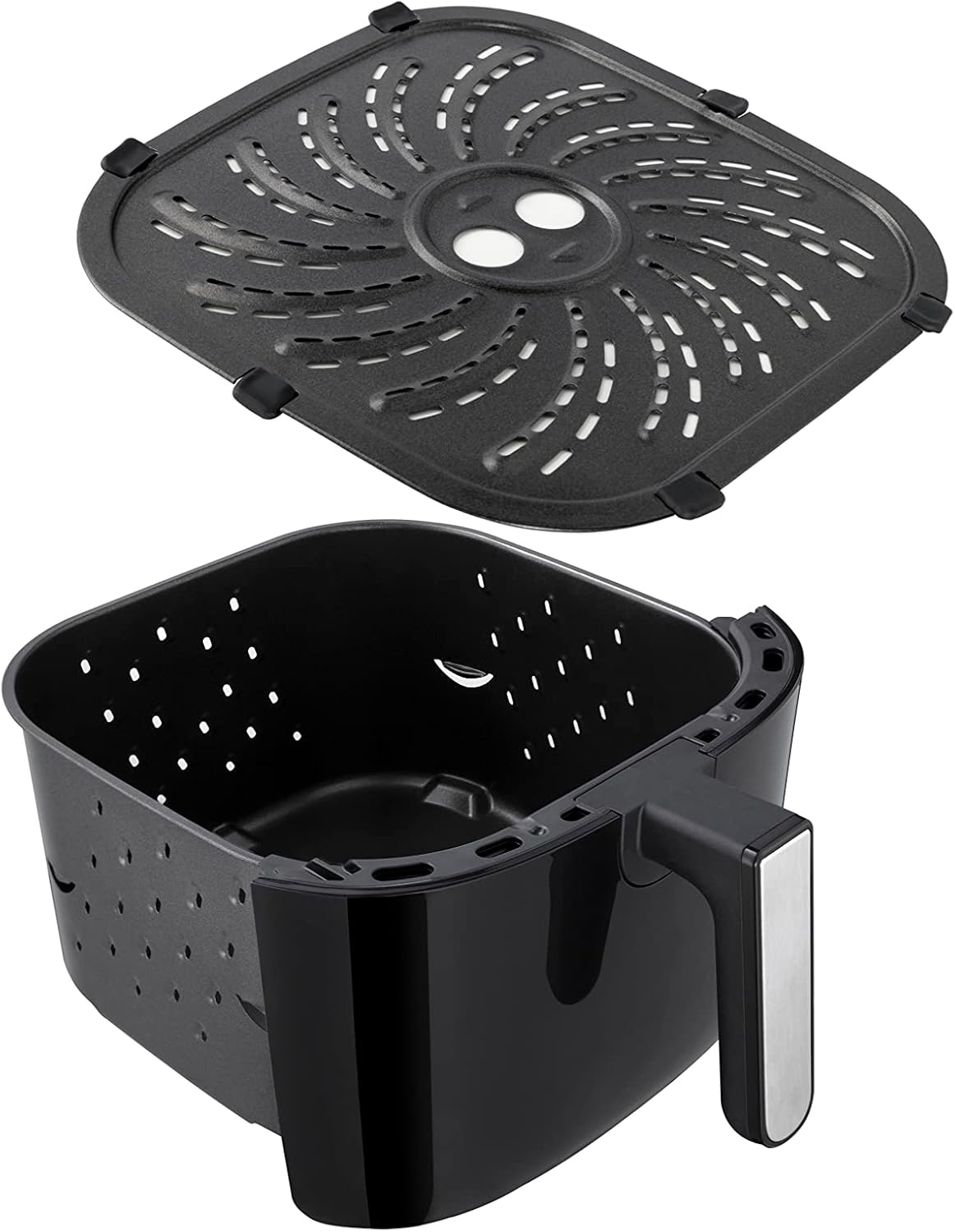 Russell Hobbs Air Fryer XXL 8L [compacte behuizing, 7 kookfuncties, 10 programma's] Rapid Air (vaatwasserbestendig, max. 220°C, frituurpan zonder olie, grillen, bakken, braden) Satisfry 27170-56