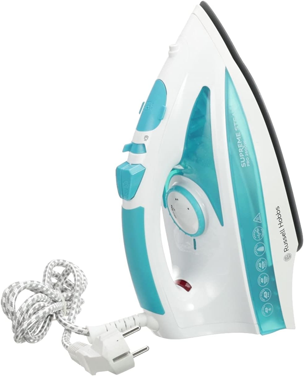 Russell Hobbs stoomstrijkijzer [2600W, 210g extra stoomboost, 70 g/min stoom] Steamglide Pro (300ml watertank, keramische zoolplaat, zelfreinigend & sprayfunctie, anti-kalk, druppelstop) 20562-56