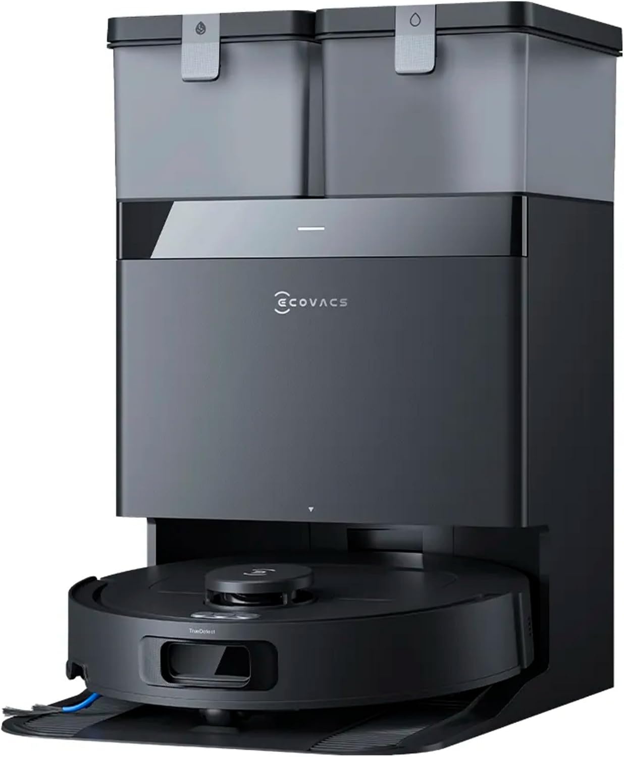 ECOVACS DEEBOT T30C OMNI Robotstofzuiger en Dweilrobot, 20.000 Pa, ZeroTangle 3.0, TruEdge 2.0, TrueMapping 2.0, Alles-in-één OMNI-station, Automatisch zelfreinigingssysteem, Zwart