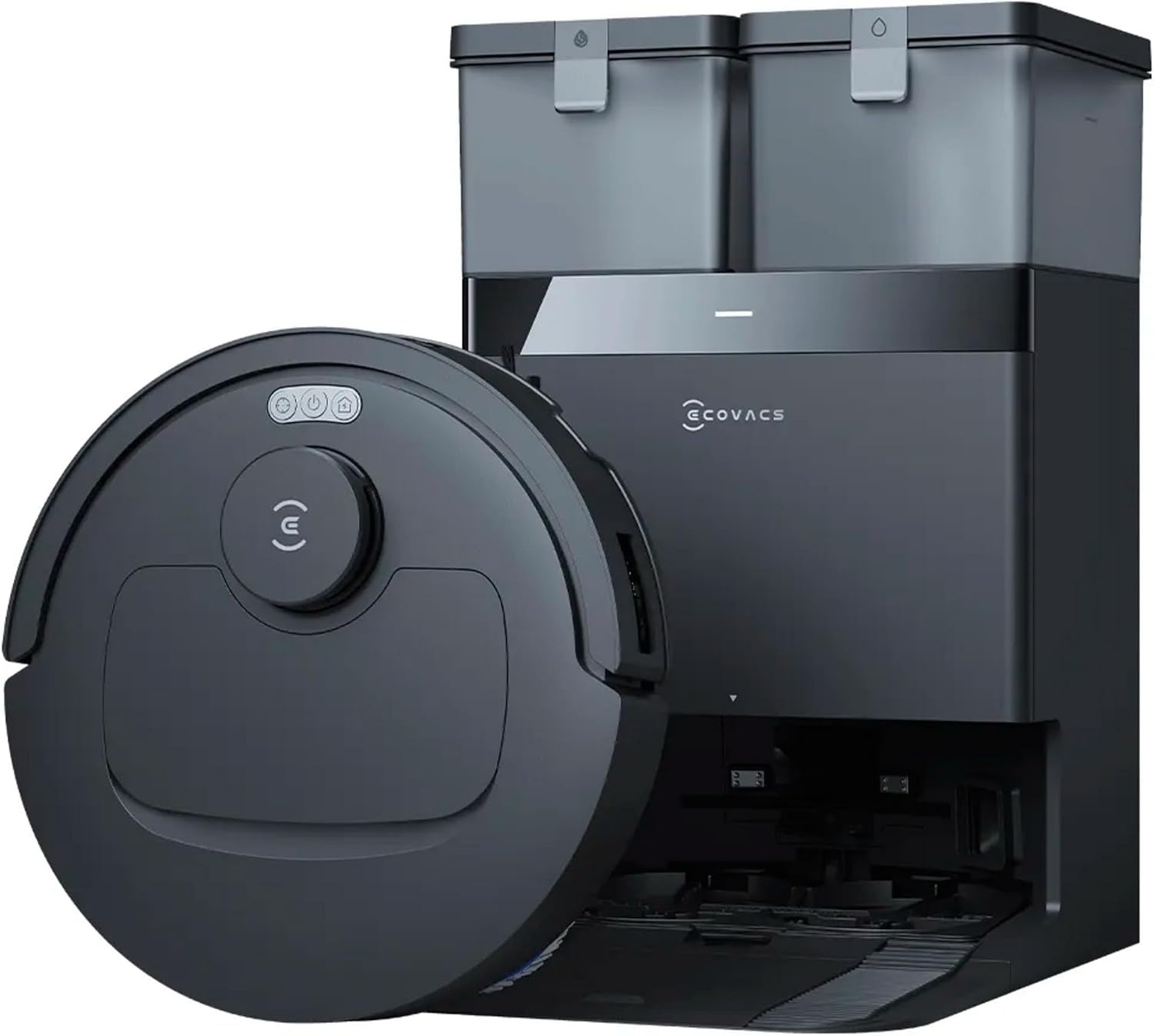 ECOVACS DEEBOT T30C OMNI Robotstofzuiger en Dweilrobot, 20.000 Pa, ZeroTangle 3.0, TruEdge 2.0, TrueMapping 2.0, Alles-in-één OMNI-station, Automatisch zelfreinigingssysteem, Zwart