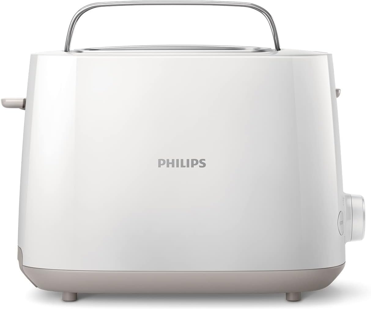 Philips Broodrooster Daily Collection - 8 Bruiningsstanden - 2 variabele sleuven - Geintegreerde opzethouder - Ondooifunctie - Uitneembare kruimellade - Automatische uitschakeling - HD2581/00