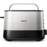 Philips Broodrooster Daily Collection - 8 Bruiningsstanden - 2 variabele sleuven - Geintegreerde opzethouder - Ondooifunctie - Uitneembare kruimellade - Automatische uitschakeling - HD2581/00