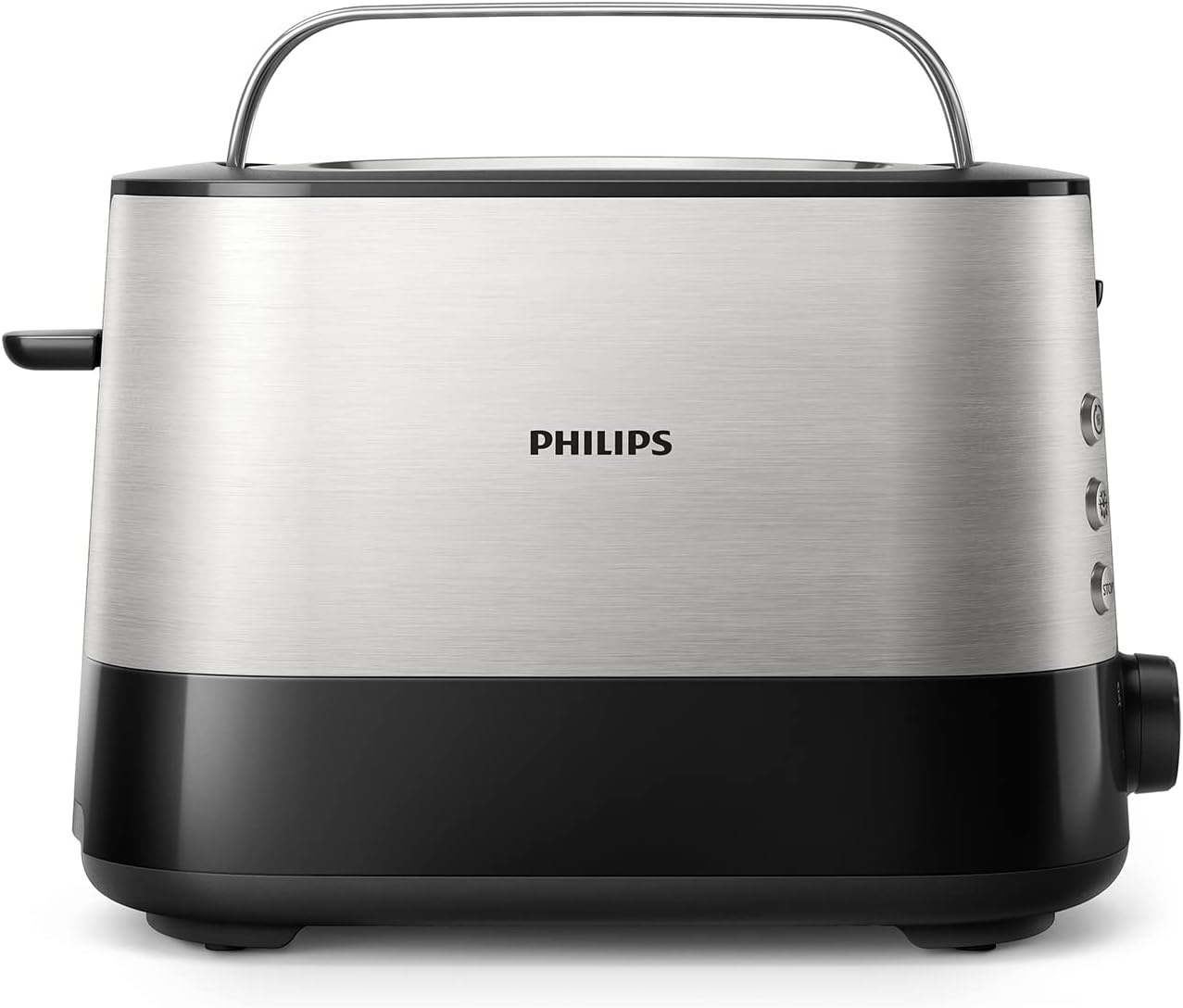 Philips Broodrooster Daily Collection - 8 Bruiningsstanden - 2 variabele sleuven - Geintegreerde opzethouder - Ondooifunctie - Uitneembare kruimellade - Automatische uitschakeling - HD2581/00