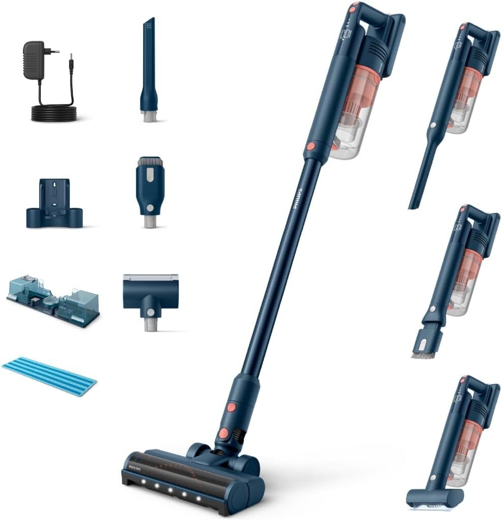 Philips Snoerloze Steelstofzuiger SpeedPro Max 5000-60 min gebruik