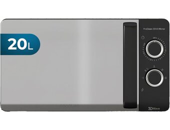 Cecotec ProClean 3040 Microgolfoven 20 Liter - Zwart/Spiegel