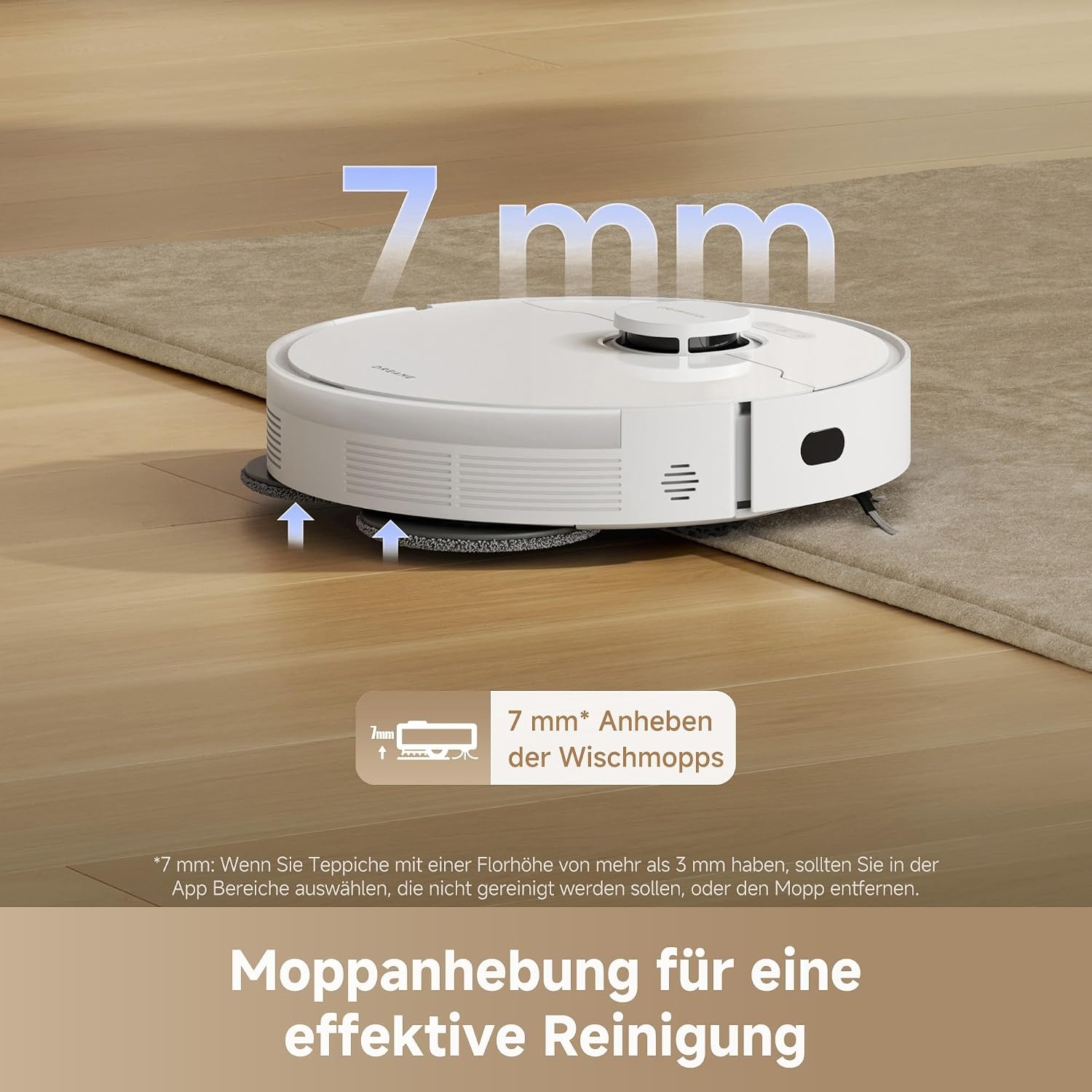 Dreame L10s Pro Gen 3 Robotstofzuiger met Dweilfunctie - 13.000 Pa - Wit
