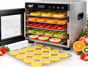 VITA5 Nobel Pro 6 Voedseldroger - 650W - RVS - 6 Lagen