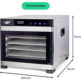 VITA5 Nobel Pro 6 Voedseldroger - 650W - RVS - 6 Lagen